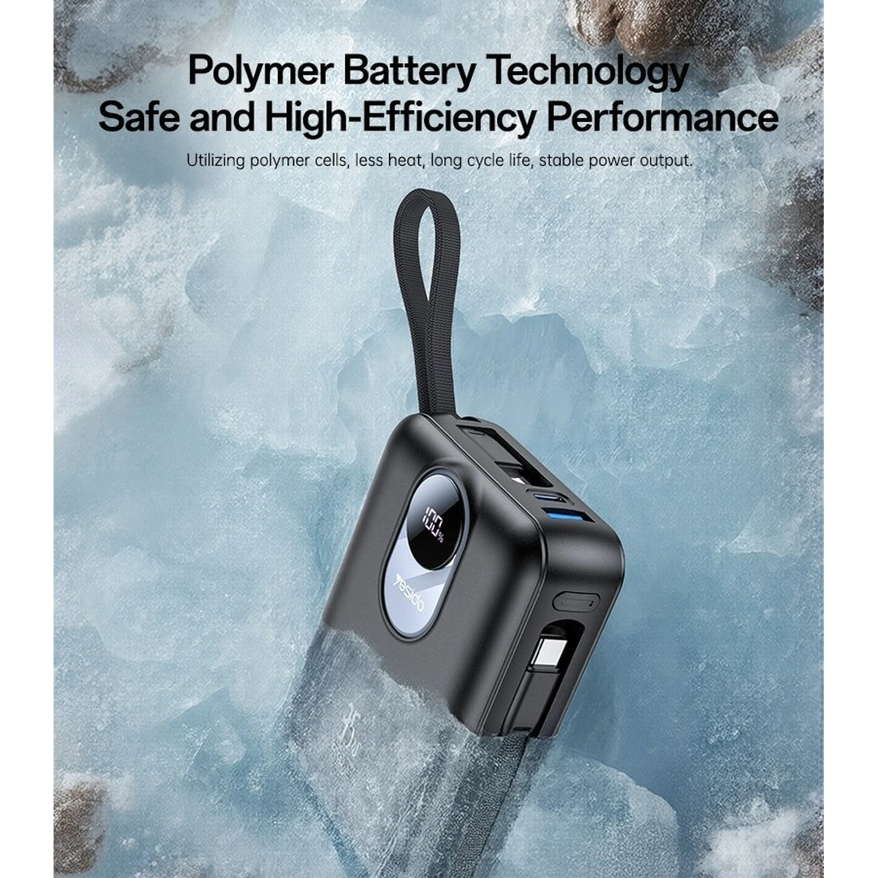 پاوربانک فست شارژ Yesido 20000mAh مدل YP94 35W - مشکی (گارانتی 18 ماه تعویض نیکان همراه)